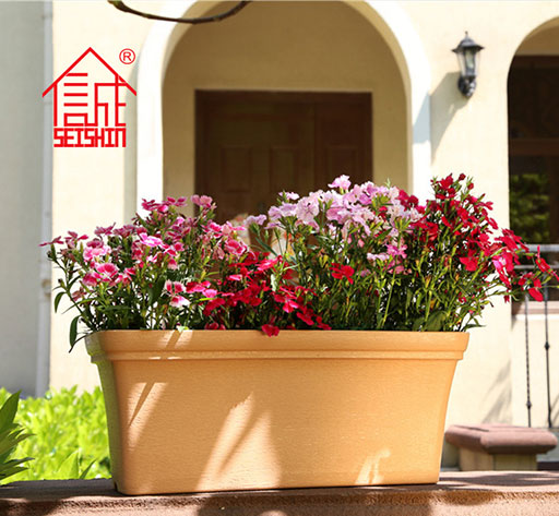 Garden large rectangular plastic plant pots wholesale