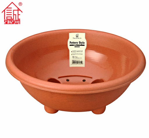 Wholesale decorative large size round plastic flower pot