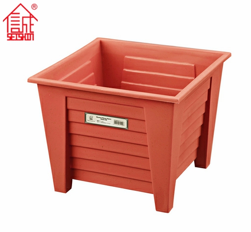 Chinese outdoor different types square plastic flower pots