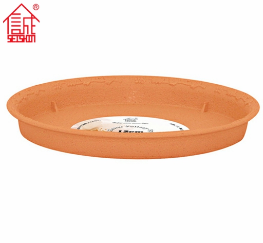 Wholesale round plastic flower plant pot tray